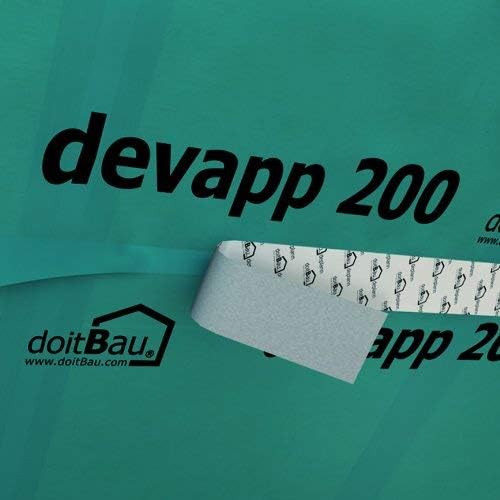 4x doitBau deplann Profi Dampfsperrklebeband gelb 50mm x 25m - Hochleistungsklebeband für Dampfsperr