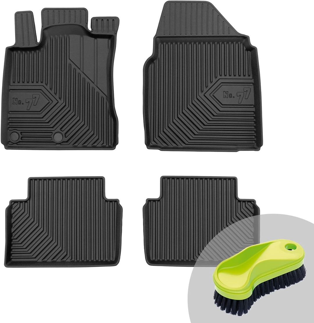 FROGUM No.77 Gummimatten Ganzjahresset von Auto Fussmatten Autofussmatten für Nissan Qashqai I 2006-