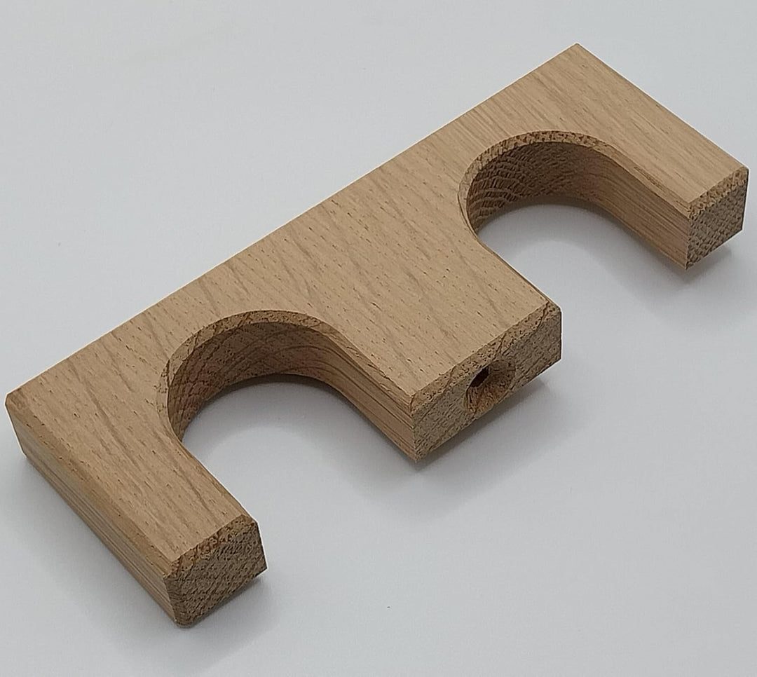 Clipboart Tennisrack Halterung Wandhalterung Wandmonzage Tennisschläger Holz Eiche, Eiche