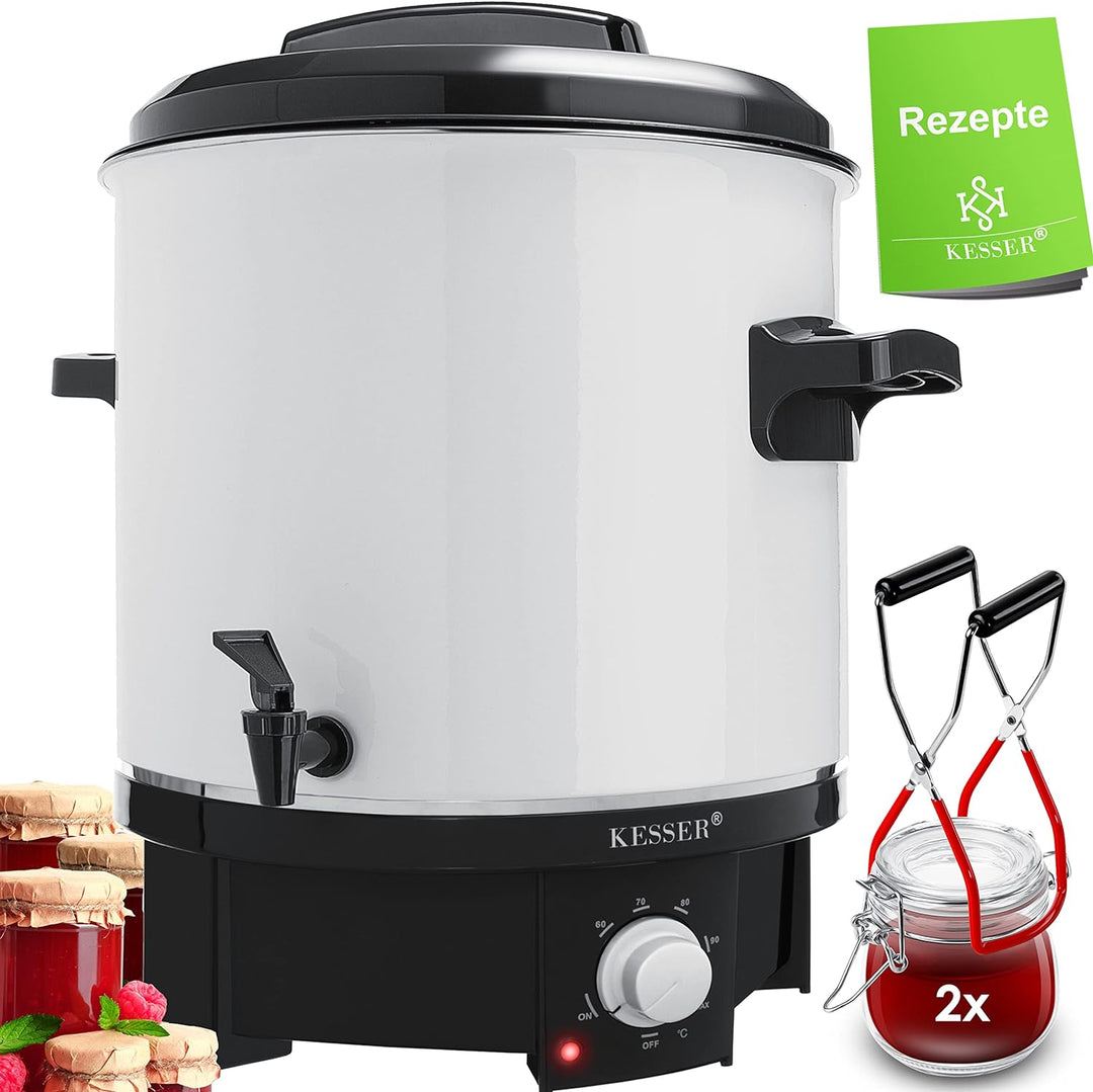 KESSER Einkochautomat 27 Liter | 1800 Watt | Temperatur von 30-100°C | Dauerbetrieb | Abschaltautoma