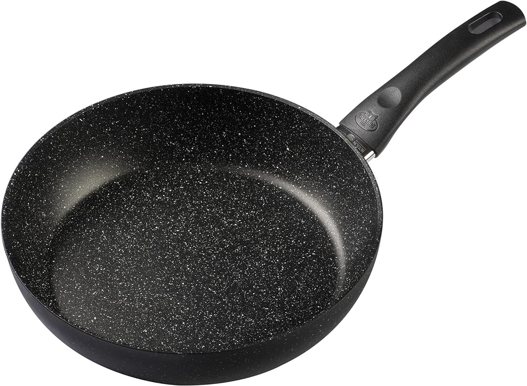 BALLARINI Vipiteno Schmorpfanne hoher Rand, Schmortopf Antihaftbeschichtet mit Deckel, Aluminium, ru