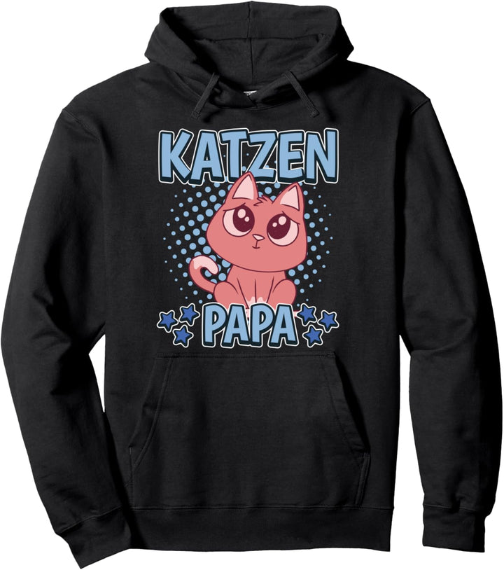 Herren Katzen Papa Vater Vatertag Katzen Pullover Hoodie