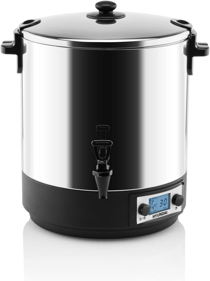 HYUNDAI Einkochautomat PCC222 I 2000 W I Display I Timer 1-180min I Volumen 27 Liter I Edelstahlrost