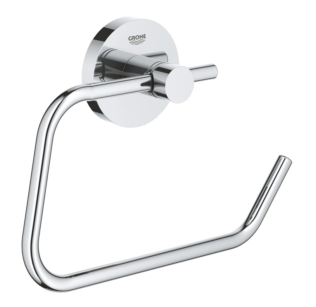 GROHE Start - Papierhalter (Material: Metall, verdeckte Befestigung, ohne Deckel, langlebig), chrom,