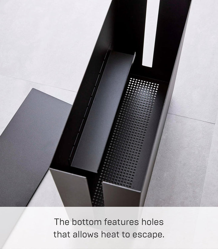 Yamazaki Tower Kabelabdeckungen, Metall, Schwarz, One Size One Size Schwarz, One Size Schwarz