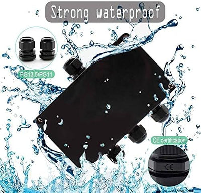 Abzweigdose Wasserdicht IP66, 155 x 90 x 60 mm, SRJQXH Durchgangsklemme 10-polig UK2.5B klemmen mit