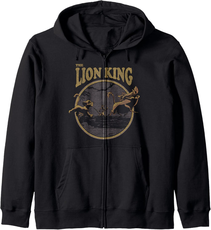 Disney Lion King Distressed Lion King Trio Kapuzenjacke