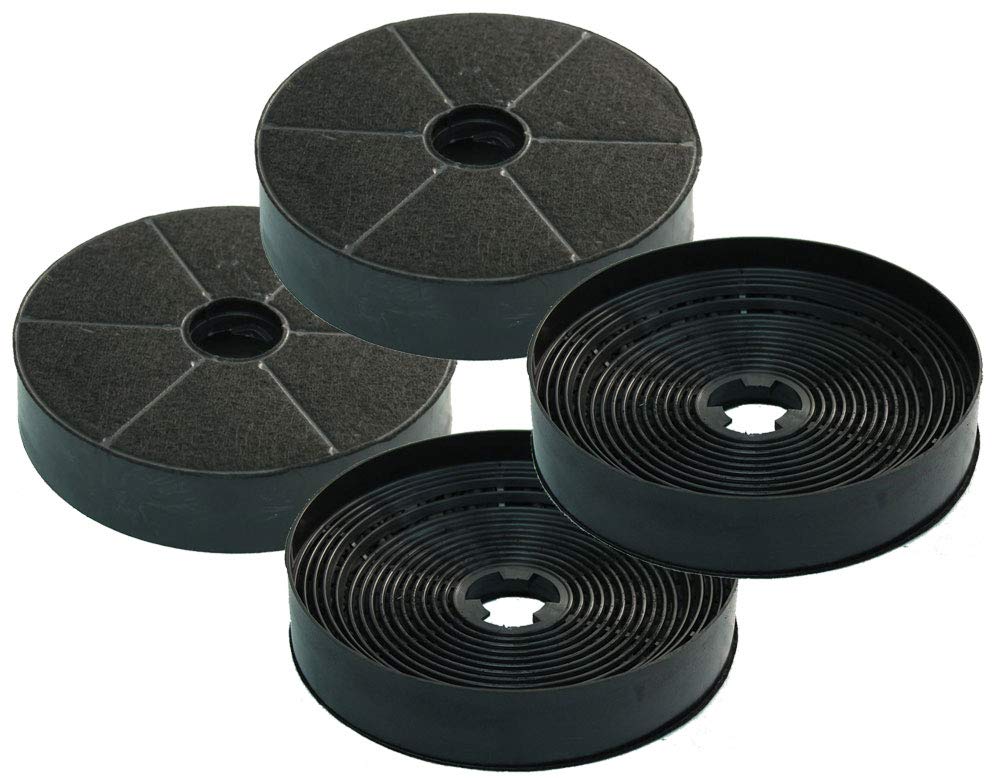 Aktivkohlefilter - passend für Dunstabzugshauben von AKPO WK-4, WK-5, WK-7 - Sparset mit 4 Stück