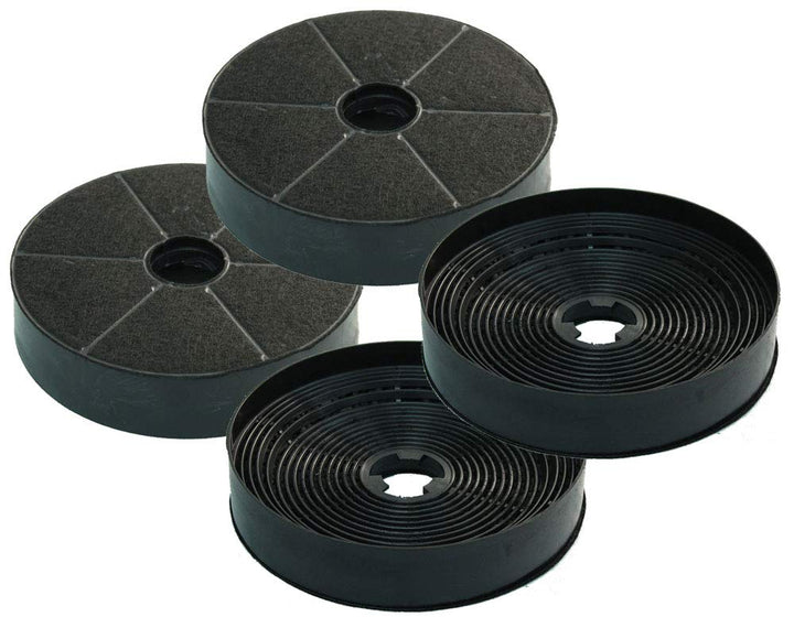 Aktivkohlefilter - passend für Dunstabzugshauben von AKPO WK-4, WK-5, WK-7 - Sparset mit 4 Stück