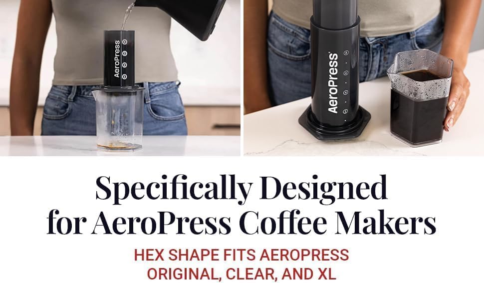 AeroPress Kaffeekaraffe, 600 ml (20 oz) Fassungsvermögen, Bruchsichere Pour Over Karaffe, Ideal für