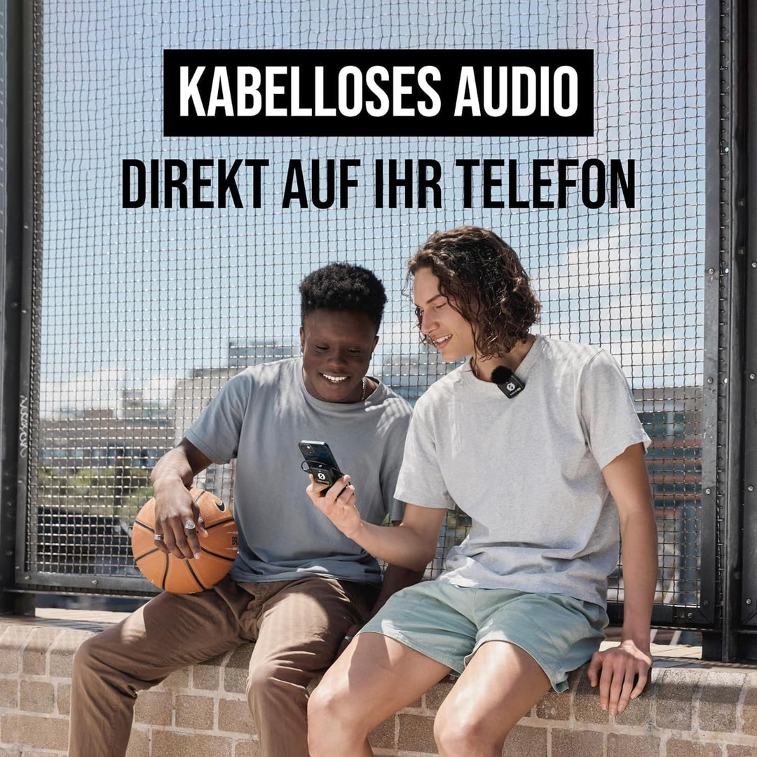 Rode Wireless ME Dual Mikrofon Funksystem + Interview GO Handadapter + keepdrum Fell-Windschutz WiME