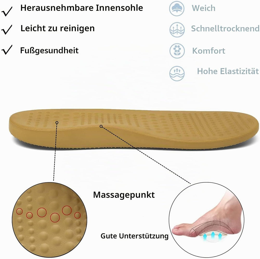 Unisex Clogs Pantoletten Sommer Hausschuhe Strand Sandalen Gartenschuhe mit Fussbett aus Weichem 36/