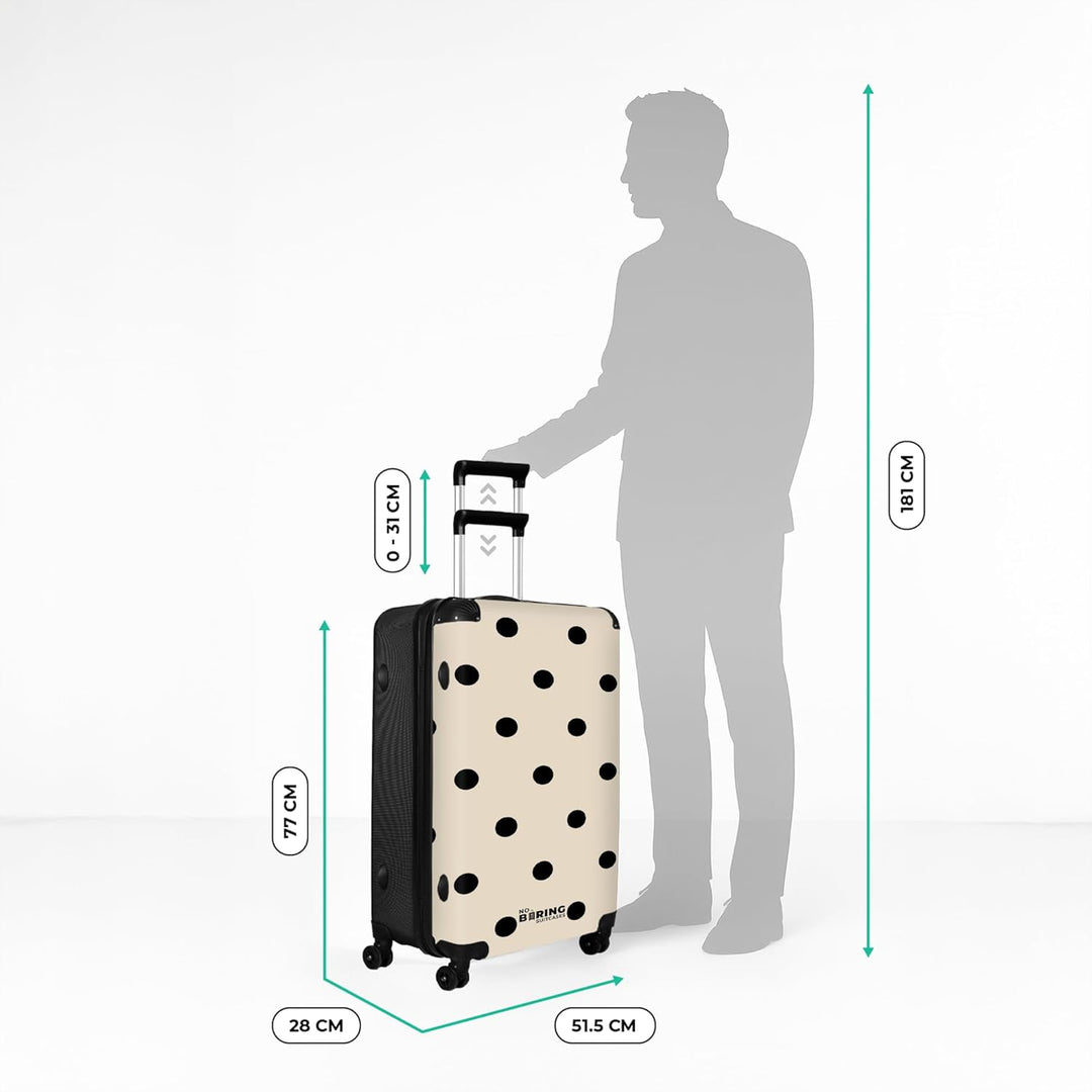 Koffer XL Gross 77x51.5x28 cm Reisekoffer mit Rollen Leicht Trolley grosser Hartschalenkoffer Rollko