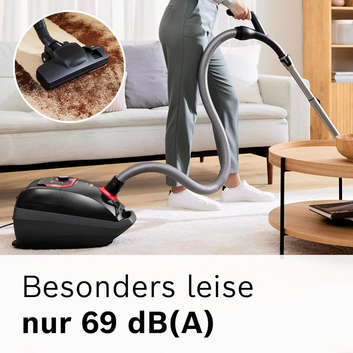 Bosch Staubsauger mit Beutel Serie 8 BGB75X650, für Allergiker, Hygiene-Filter, 10 Jahre Motorgaran