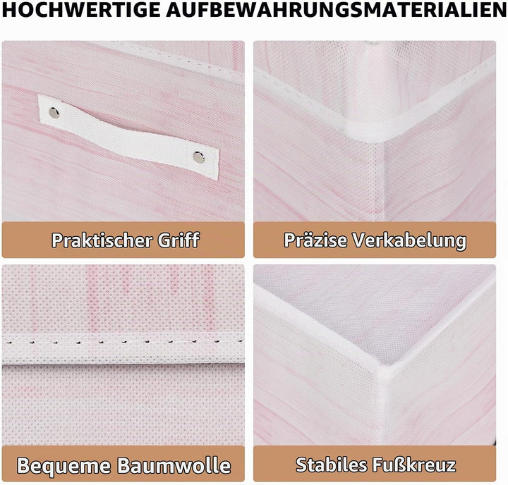 Aufbewahrungsfächer mit Deckeln 3 Packung,Stoff Aufbewahrungskorb für klappbare mittlere Leinwand Au
