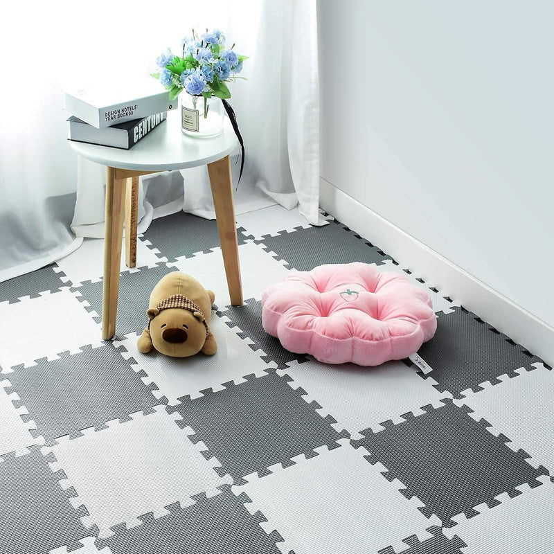 qqpp® 18 Puzzle Eva Schaumstoff Puzzlematte Puzzleteppich Kinder - Krabbelmatte Spielmatte Baby Scha