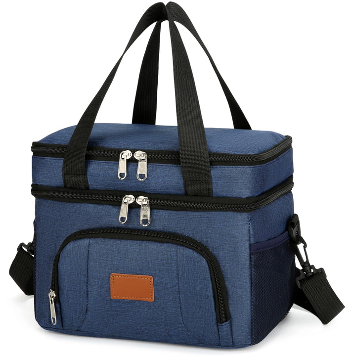 JANSBEN Kühltasche Klein Faltbar für 12 Dosen, Lunchtasche Isoliertasche mit 6 Fächern, Thermotasche