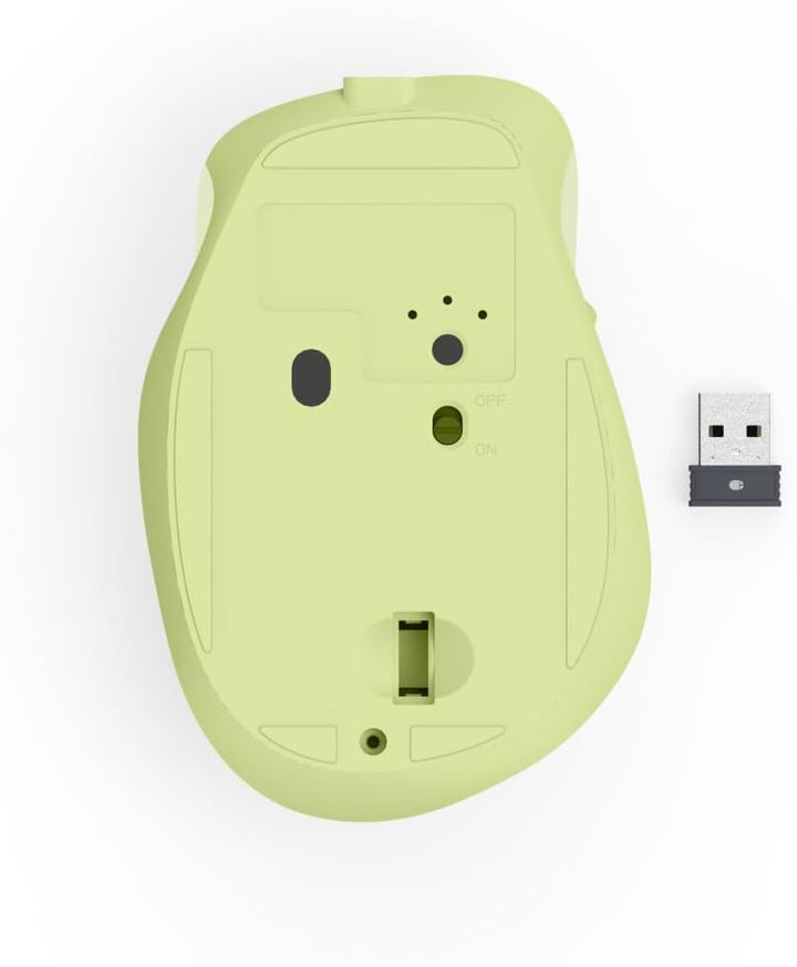 Hama Maus kabellos, wiederaufladbar (optische Funkmaus ohne Klickgeräusch, mit Akku, ergonomische Fo