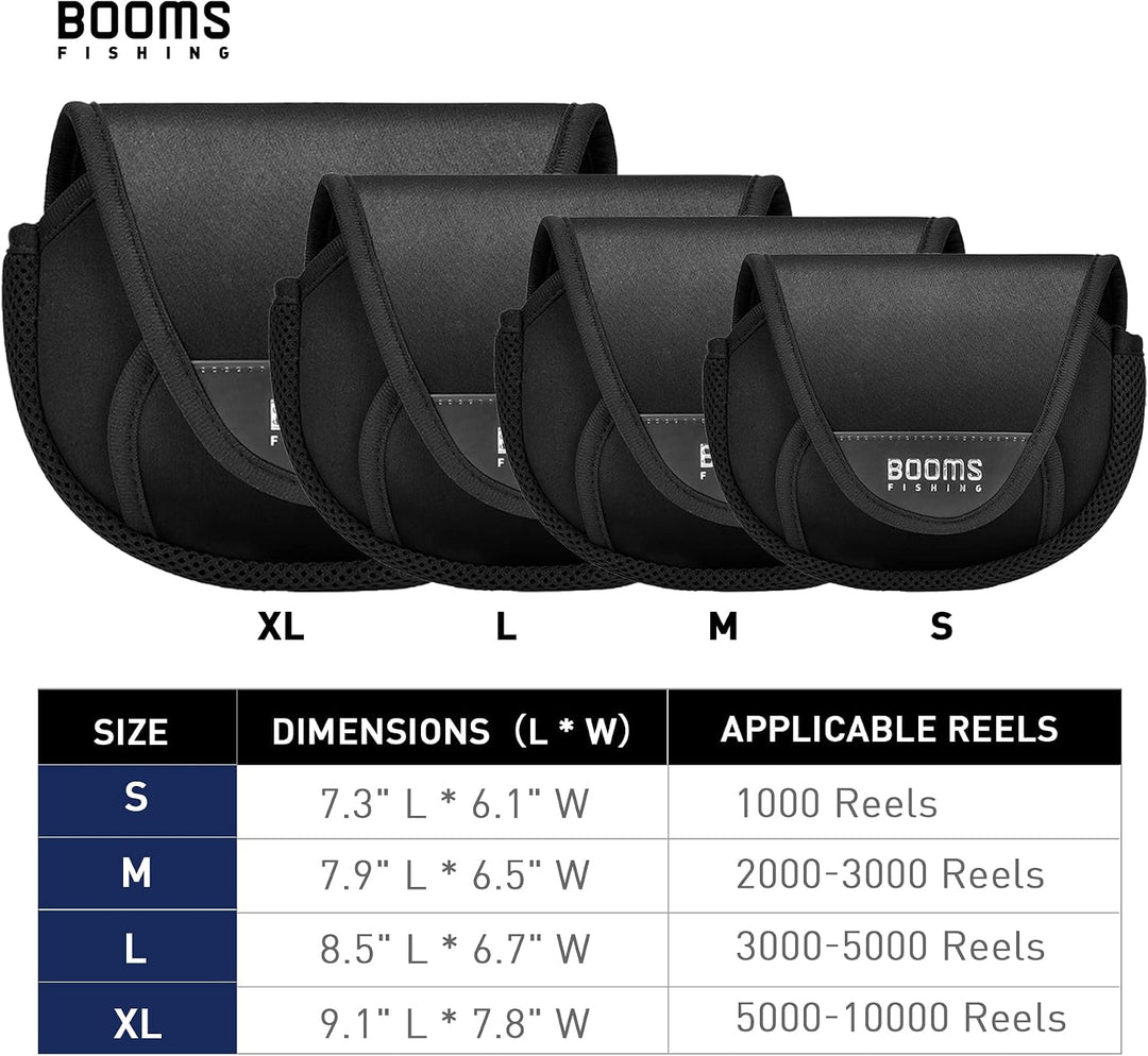 Booms Fishing RC2 Spinnrollen-Abdeckung, Angelrolle, Schutzhülle, passend für 1000–10000 Spinnrollen