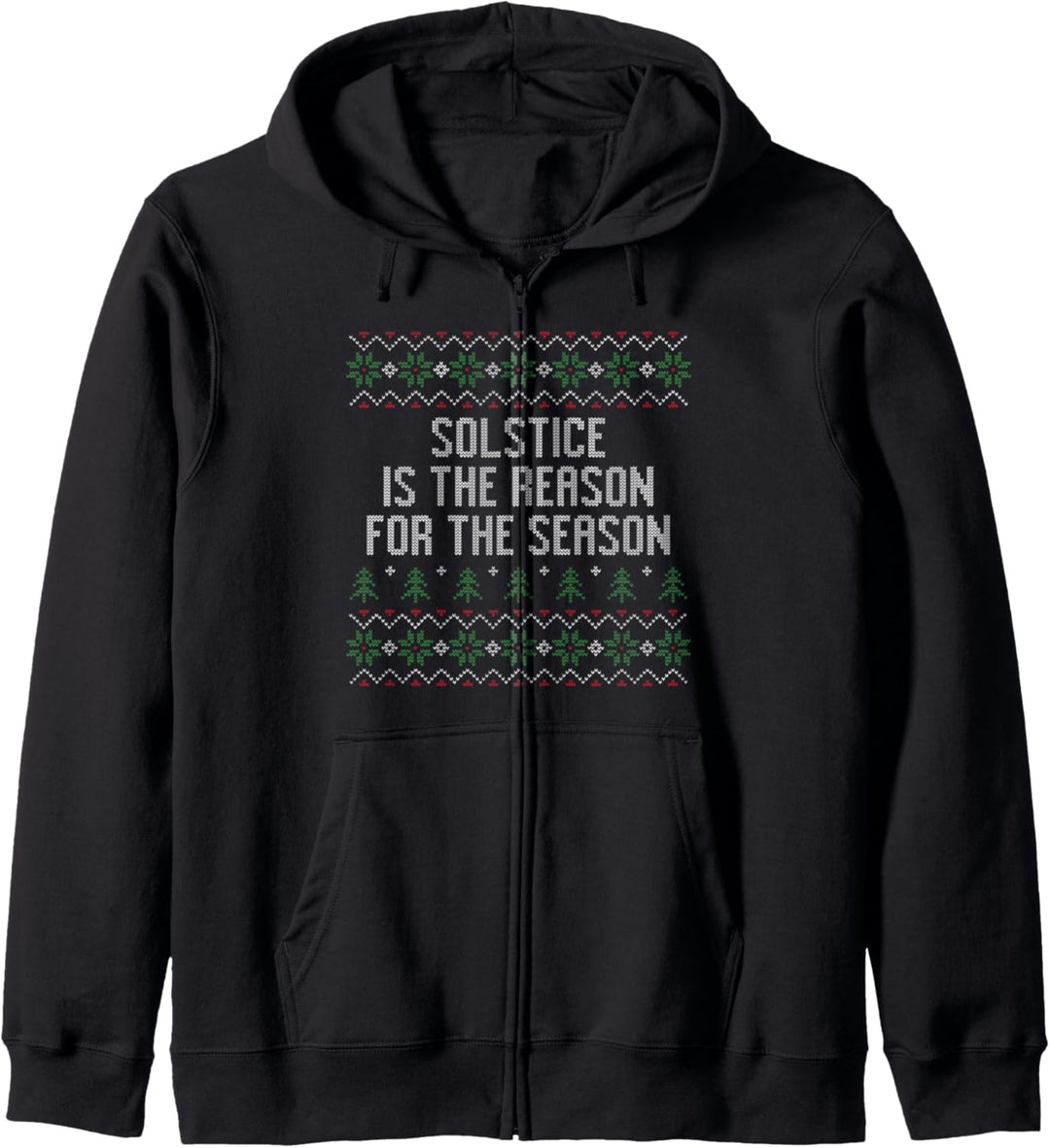 Sonnenwende ist der Grund für die Saison hässlicher Weihnachtsstil Kapuzenjacke