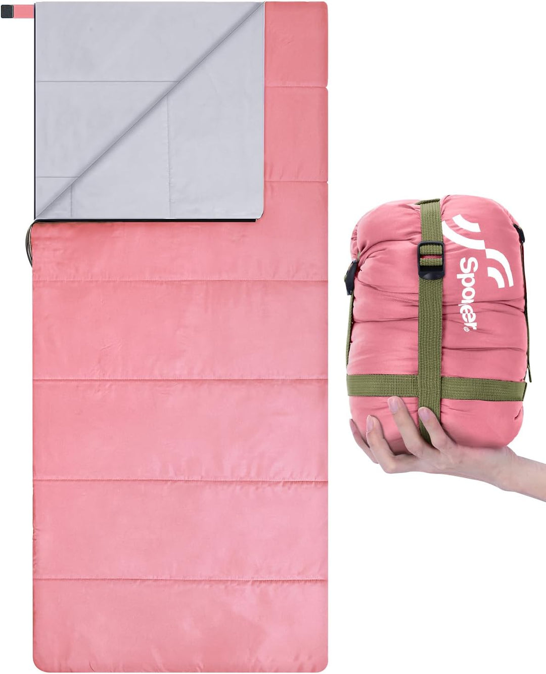 Schlafsack Sommer Schläfsack: Sportneer Warmes Sommer Schlafsacke Tragbar Leicht Wasserdicht Sleepin