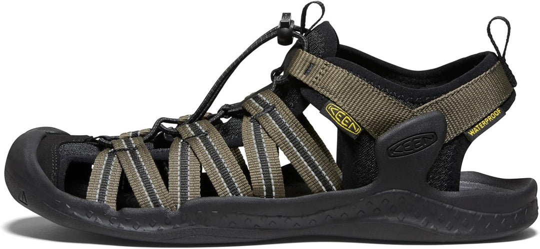 KEEN Herren Drift Creek H2 Sandalen 40.5 EU Dark Olive Black, 40.5 EU Dark Olive Black