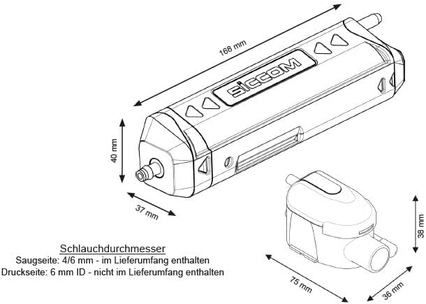 Flowatch Silence DT20, Typ:ohne Leitungsführungskanal, ohne Leitungsführungskanal