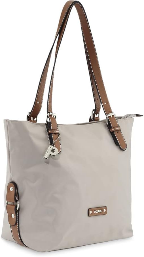 Picard Damen Shopper SONJA aus Nylon Mittel | mit Reissverschluss | Shopper | Alltag, Ausgehen Perle