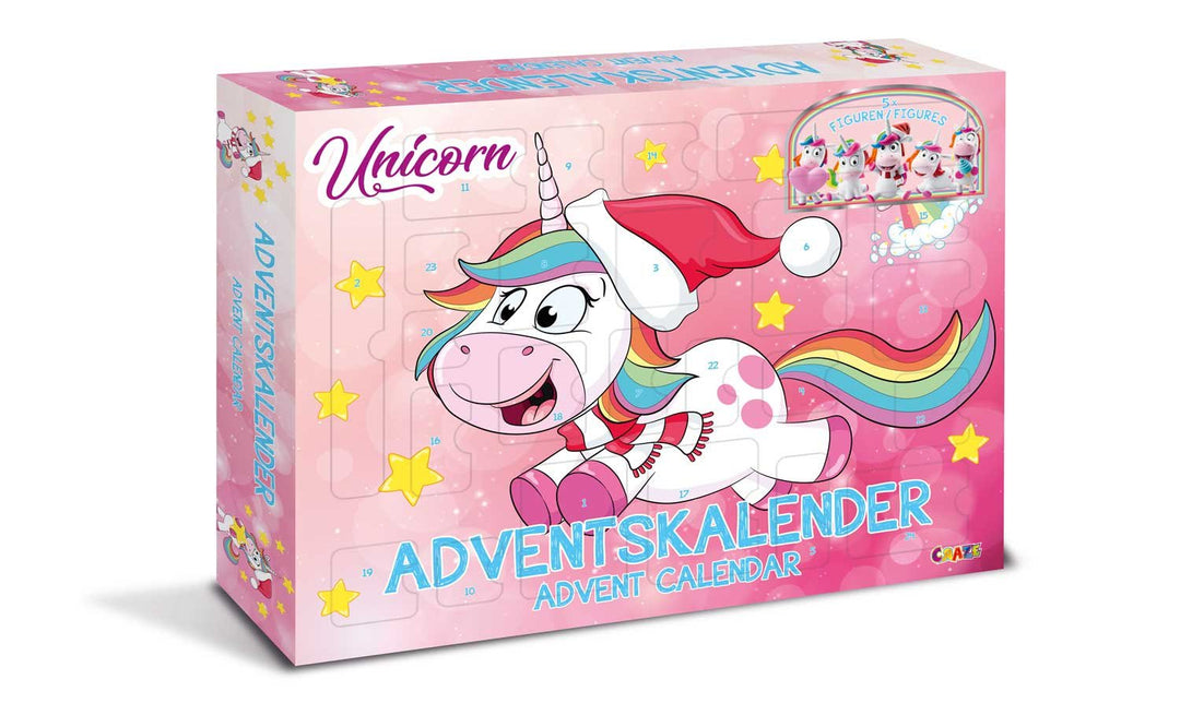 CRAZE UNICORN - Einhorn Adventskalender Kinder, Spielzeug Adventskalender Mädchen mit Einhorn Spielz