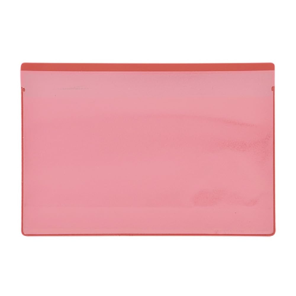 Krog Magnettasche A6, 25 Stück Rot Rot A6 quer, Rot A6 quer