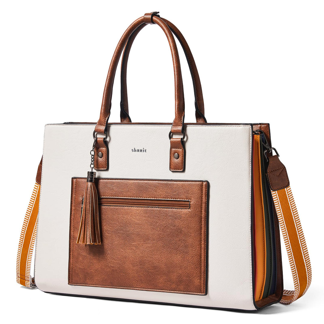 Shrrie Handtasche für Damen, Laptoptasche Aktentasche Arbeitstasche - Businesstasch für Business Bür