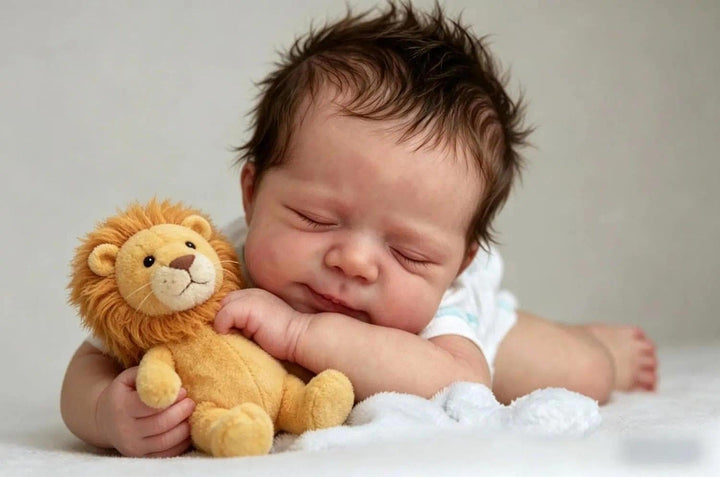 Zero pam Schlafend Reborn Baby Junge, 48 cm Reborn Baby Vollsilikon Lebensecht Junge Augen Geschloss