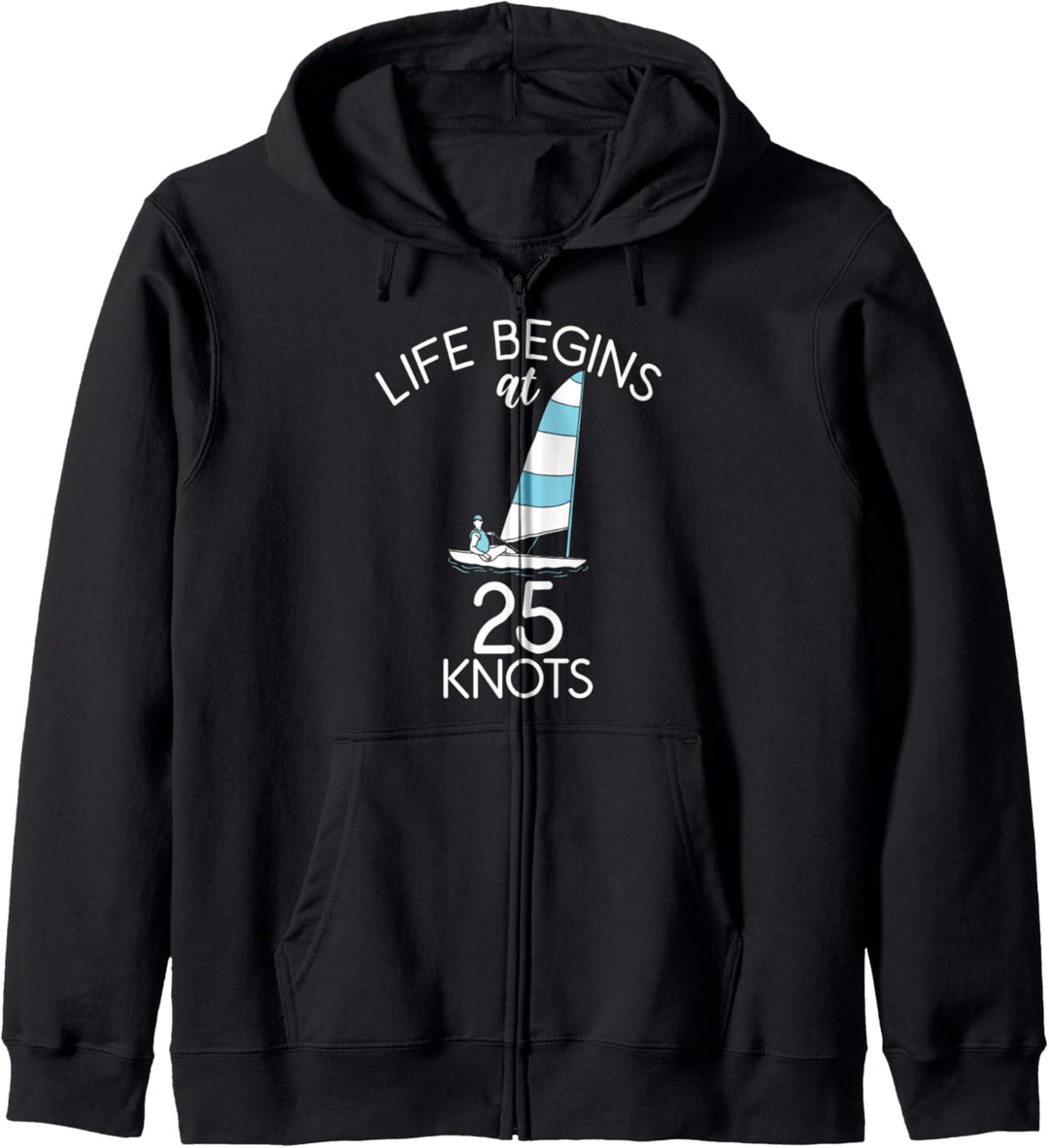 Existenz fängt bei 25 Knoten Windsurfing Windsurfer Sail Kapuzenjacke