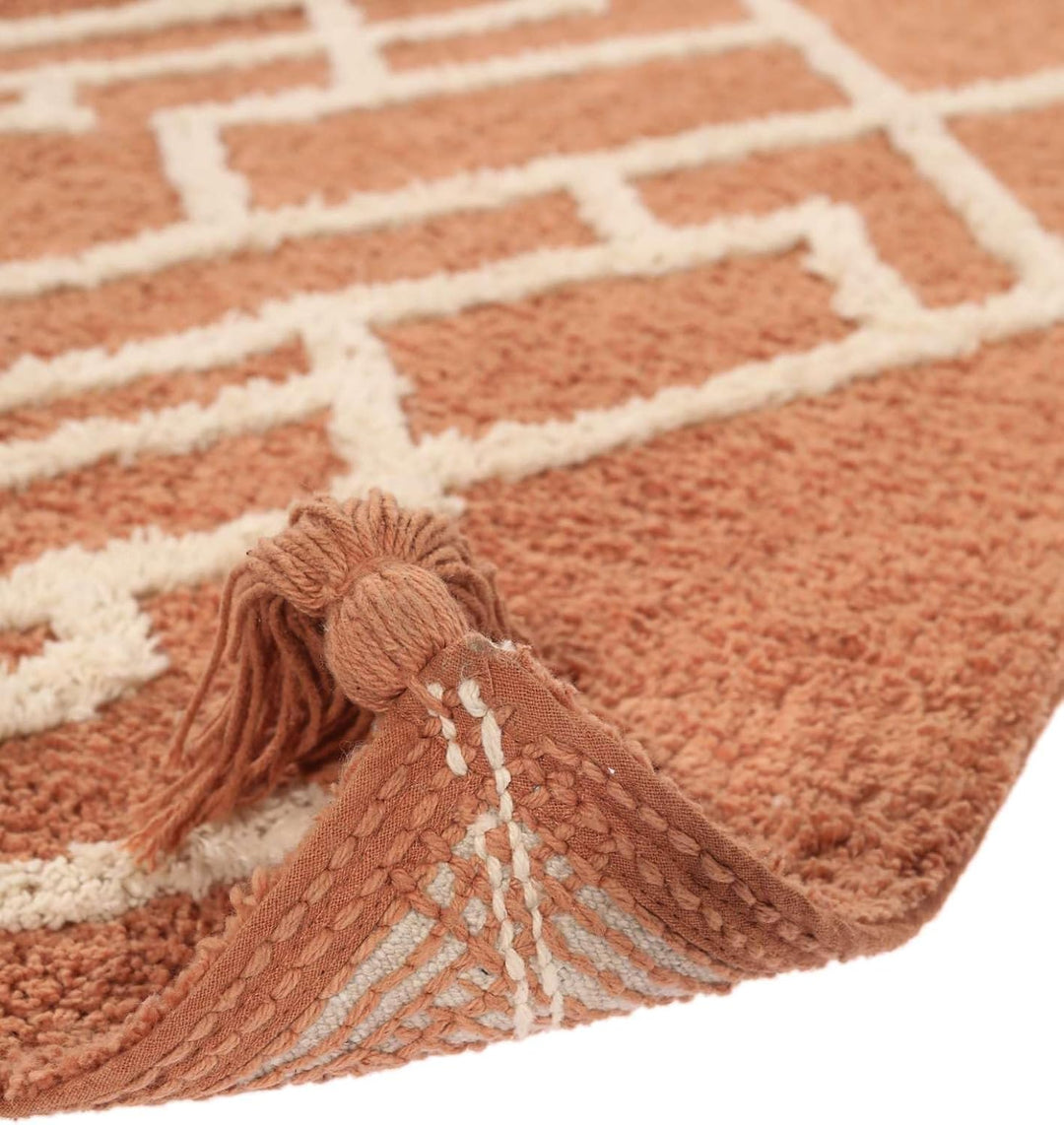 RugVista Badematte Riviera, 90 x 60 cm, Rechteckig, Mittelflor, Moderner Badteppich, Maschinenwaschb