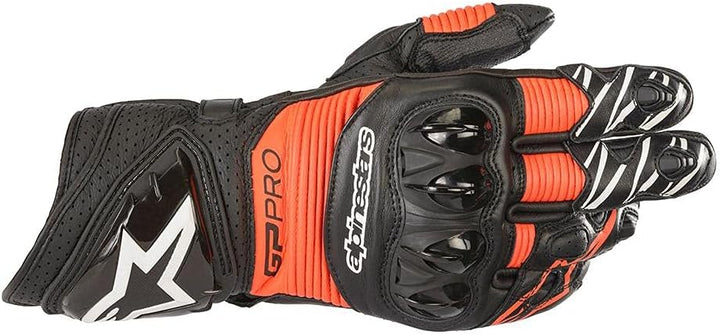 Alpinestars Men's Motorcycle Gloves (Black, Small), schwarz / rot