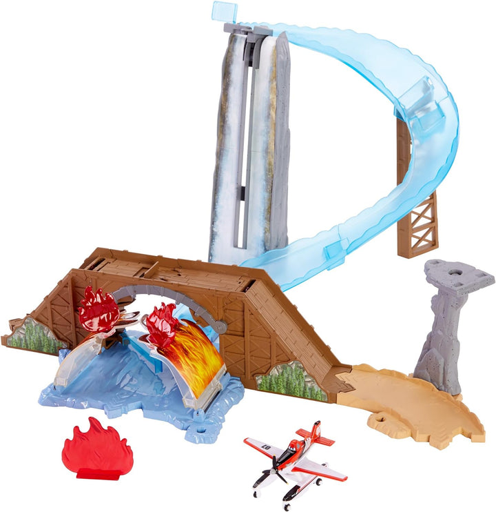 Mattel CKD13 - Story Sets Rettungseinsatz am Wasserfall Trackset