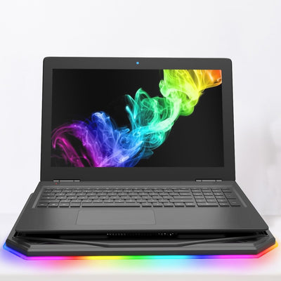 KLIM K21 + Laptop Kühler Stand mit RGB Hintergrundbeleuchtung + 11" - 17" + Gaming Notebook Kühler f