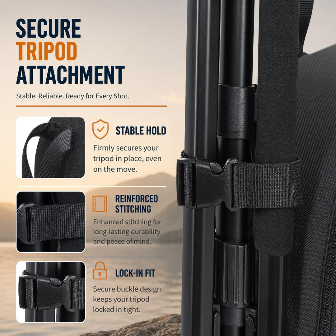 IPEB Kamerarucksack Tasche mit Stativhalterung Wasserdichtes Kameragehäuse Fotografie Rucksack Anti-