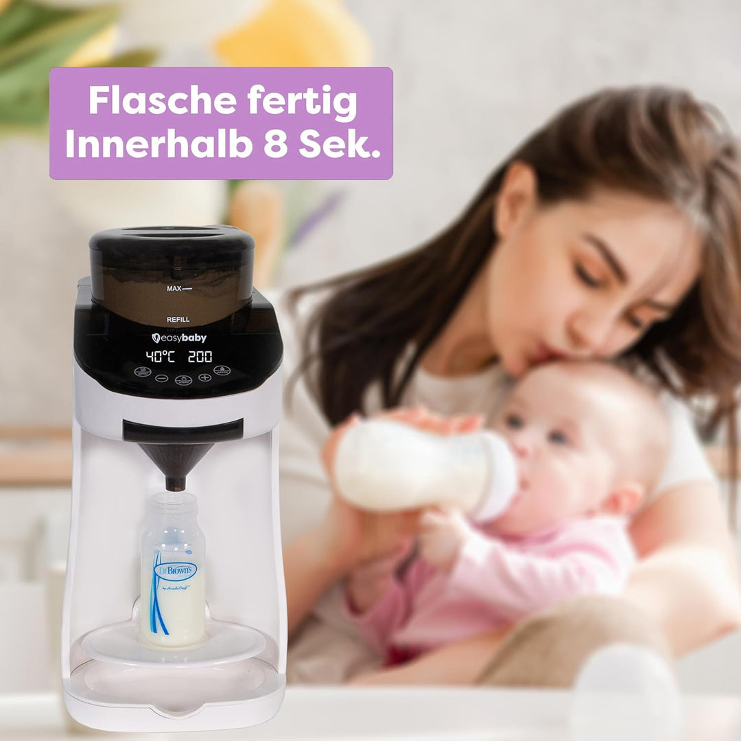 Easybaby Milk Maker - Automatischer Flaschenzubereiter - die Perfekte Babyflasche auf Knopfdruck, Fl