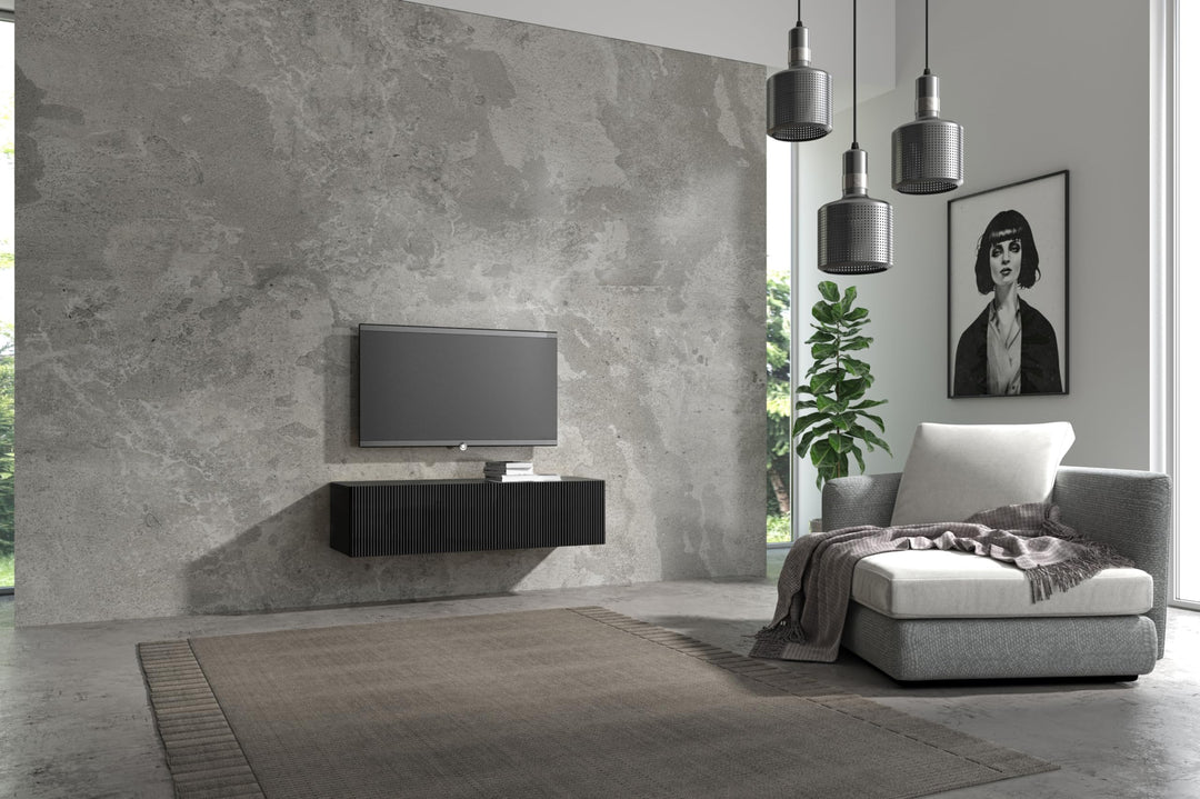 Wuun® TV-Lowboard Somero I 100cm bis 360cm I TV-Schrank & Hängeschrank für Wohnzimmer I Verschiedene