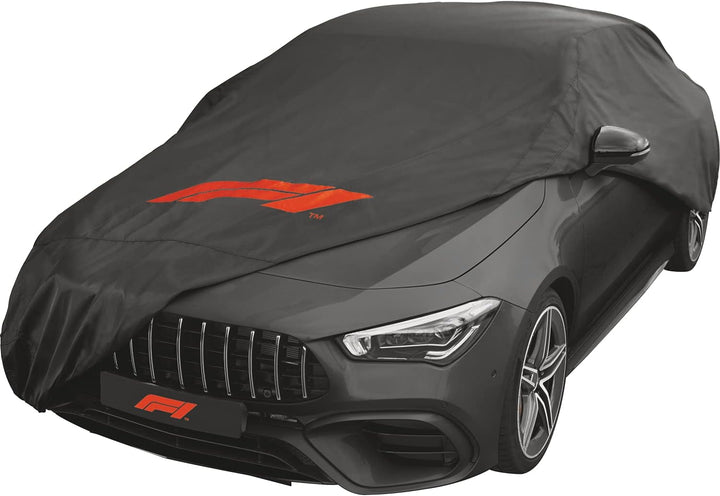 Formula 1 Autoabdeckung Vollgarage Auto Abdeckplane Atmungsaktiv, Staubdicht, Wasserdicht, Autohülle