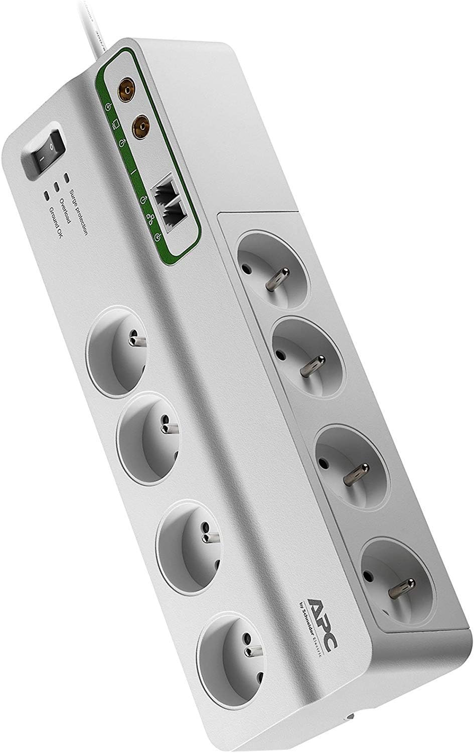 APC PMF83VT-FR 8AC-Ausgänge 230V 3m Weiss - Spannungsschutz (2690 J, 8 AC-Ausgänge, Typ E (FR), 2300