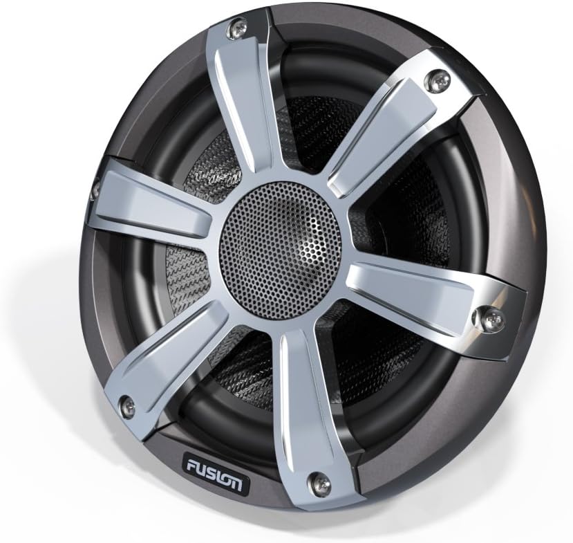 Fusion Marine Hochleistungslautsprecher mit LED-Beleuchtung, Chrom 7.7-Inch, 7.7-Inch