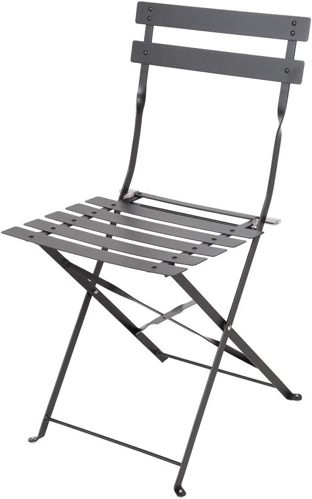Bolero stalen stoelen zwart (Box 2), 800(H) x 387(W) x 471(D)mm Schwarz, Schwarz