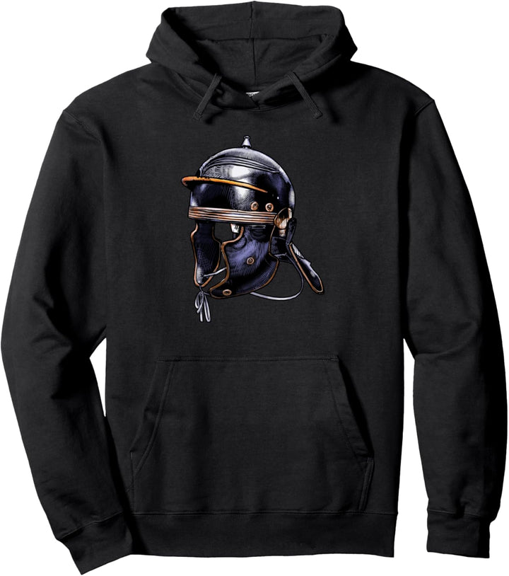 Ancient Roman Imperial Legionary Helmet - History Of Rome Pullover Hoodie
