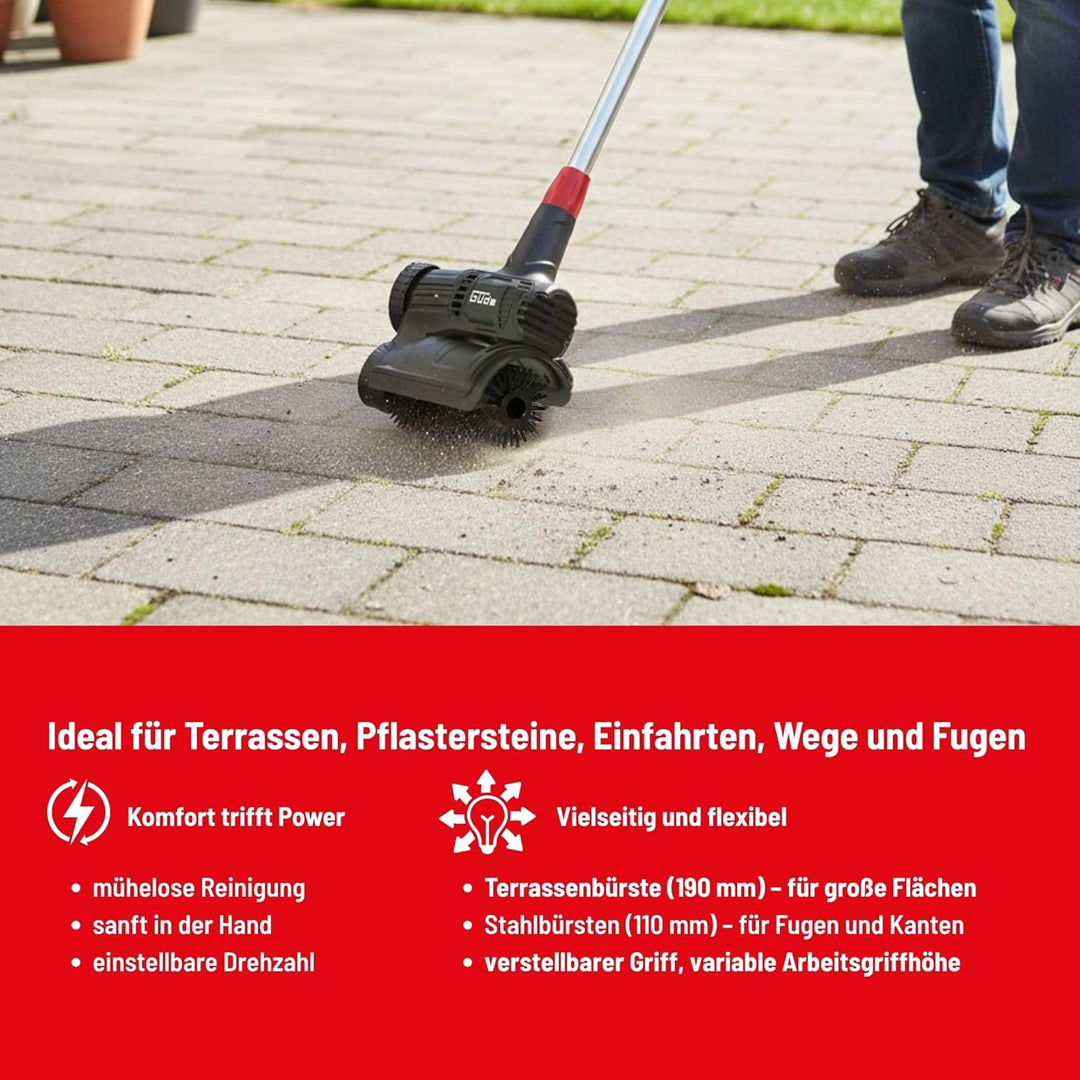 Güde GUB 160-500 Elektro-Universalbürste – 230 Volt, 500 Watt, 600 bis 1200 Umdrehungen pro Minute,