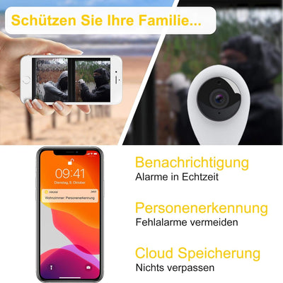 HiKam S6 Überwachungskamera mit App und Support - Datensicherung und Cloud in Deutschland | Personen