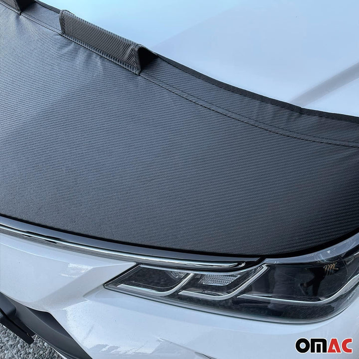OMAC Haubenbra Steinschlagschutz Bonnet Bra kompatibel mit Nissan Juke 2019-2026 Carbon Halb Carbon