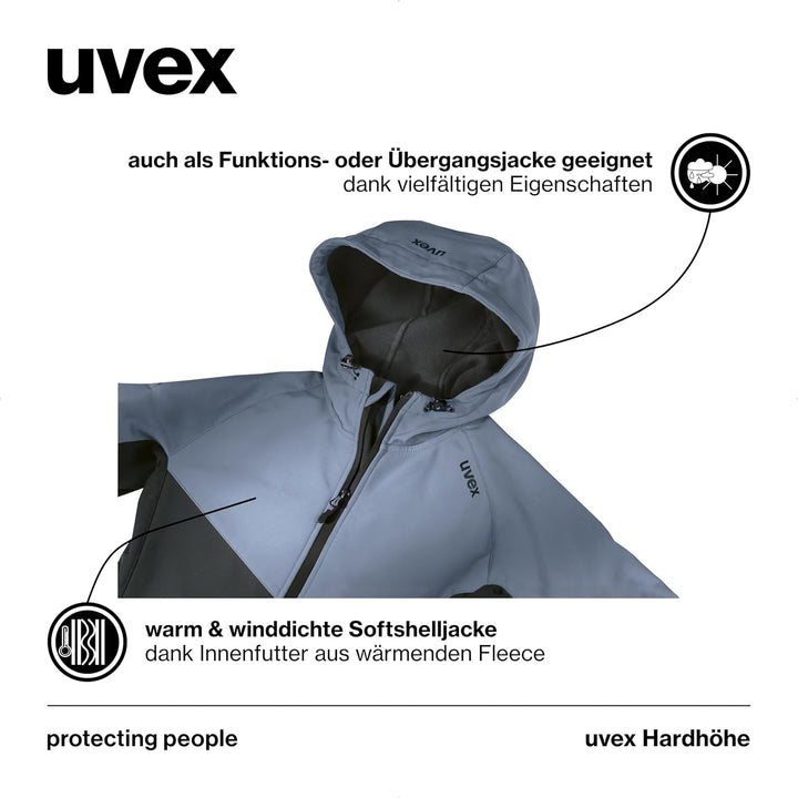 Uvex Hardhöhe - Softshelljacke für Damen - Funktions- & Übergangsjacke - wasserabweisend, atmungsakt