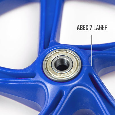 Apollo City Scooter 200mm Ersatzräderset - Pro Wheels mit ABEC 7 Kugellager, Roller Rad Ersatz-Räder